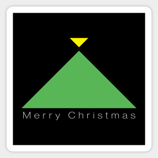 Modern Tree - Abstract Christmas Tree Basic Geometric Shapes Magnet